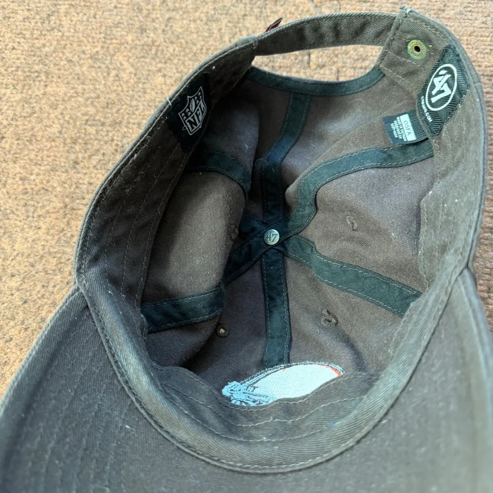 Cleveland Browns Hat 47 Brand Clean Up Brown NFL Adjustable Dad Cap OSFA